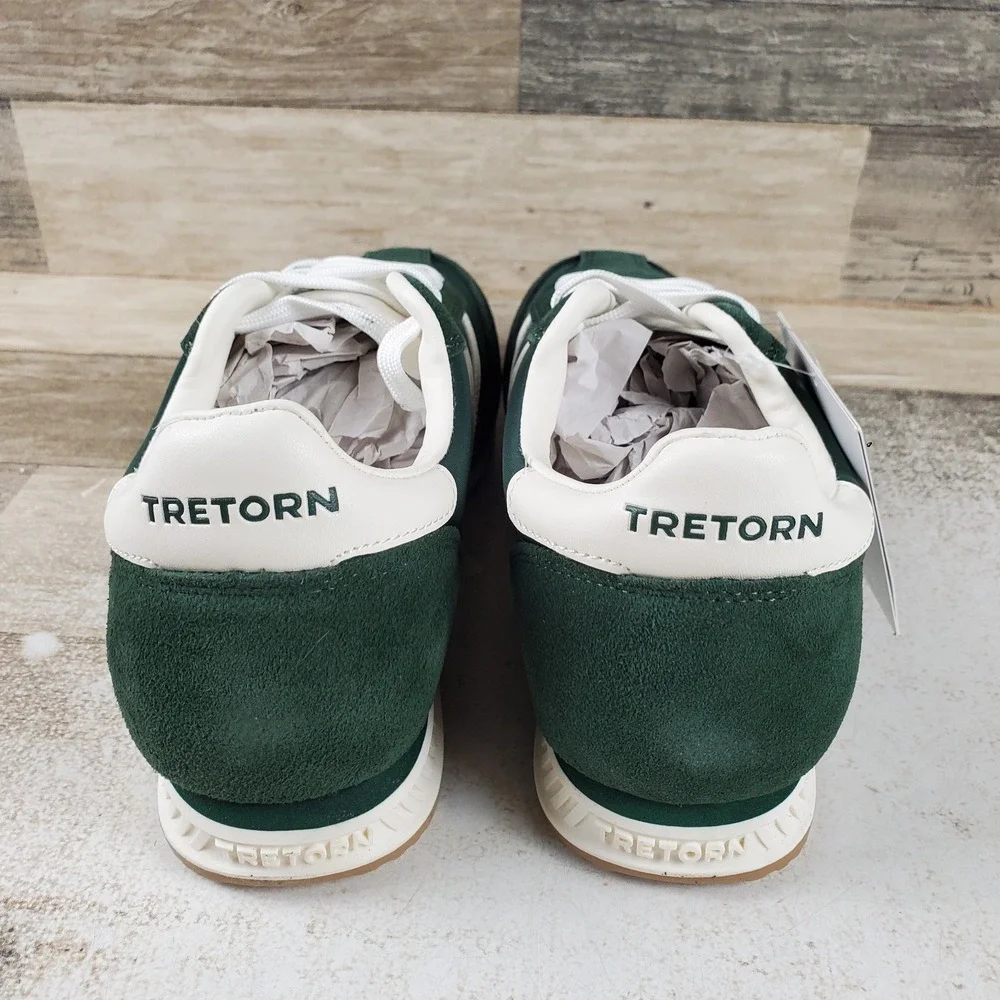 Tretorn Rawlins Womens Shoes Sz 8 M Green Round Toe Lace Up Fashion Sneakers